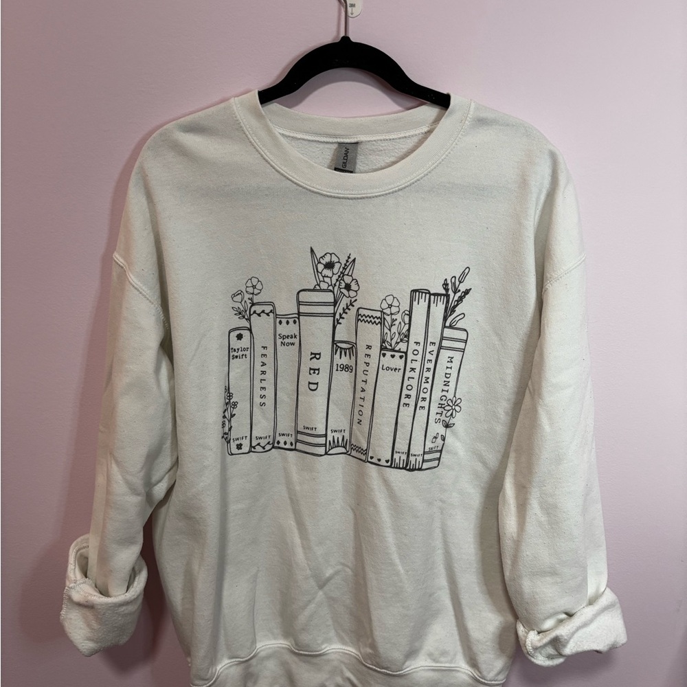 Taylor Swift Album Title Book Sweatshirt